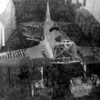 Планер самолёта И-180 в ходе статических испытаний в ЦАГИ весной 1939 года